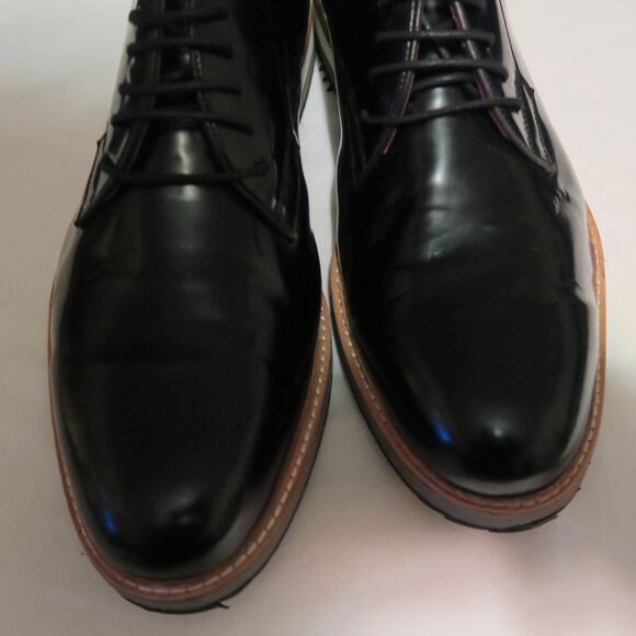 Deckard Zeus Oxford Men\'s Luxury Handmade Dress Shoes Patent Platform Size 46/13 main image 4